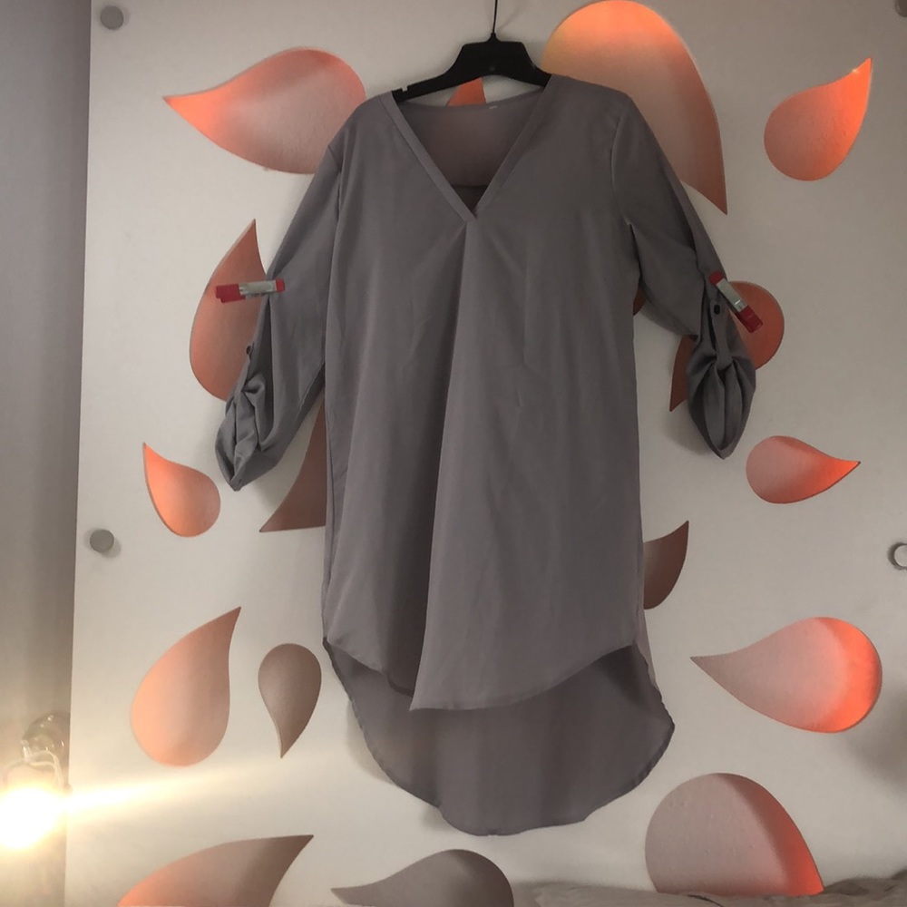 NWOT Grey Blouse/Dress